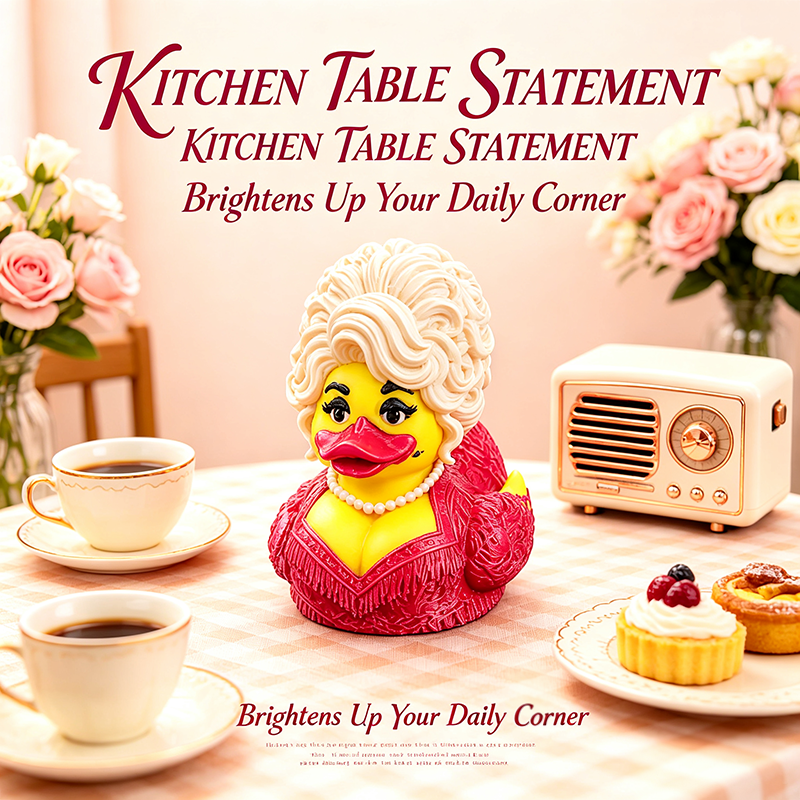 Dolly Duck - 3D Printed Collectible,Cute Desk & Car Decor 🦆