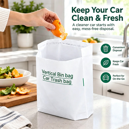 20 Counts Car Trash Bag, Self-Adhesive Vertical Disposable Cleaning Bag 🗑️