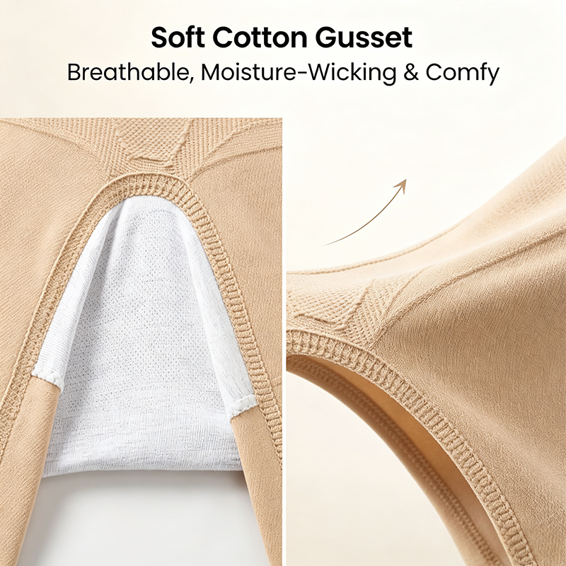 Soft cotton gusset detail