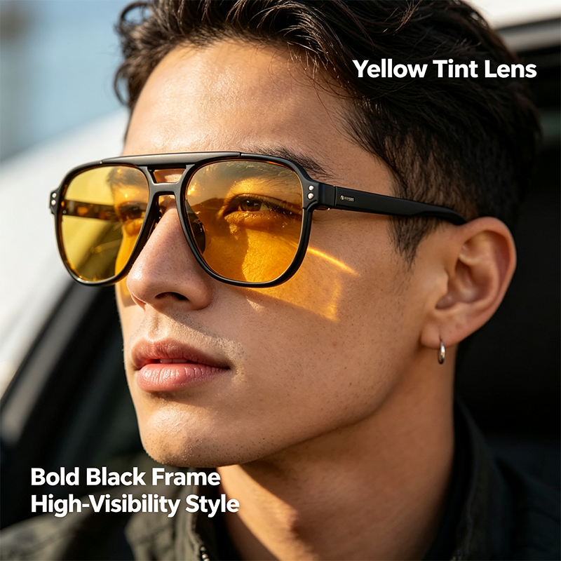 Women's 4/7-Pack Polarized Sunglasses Set - Y2K Unisex Double Bridge Aviator 🕶️