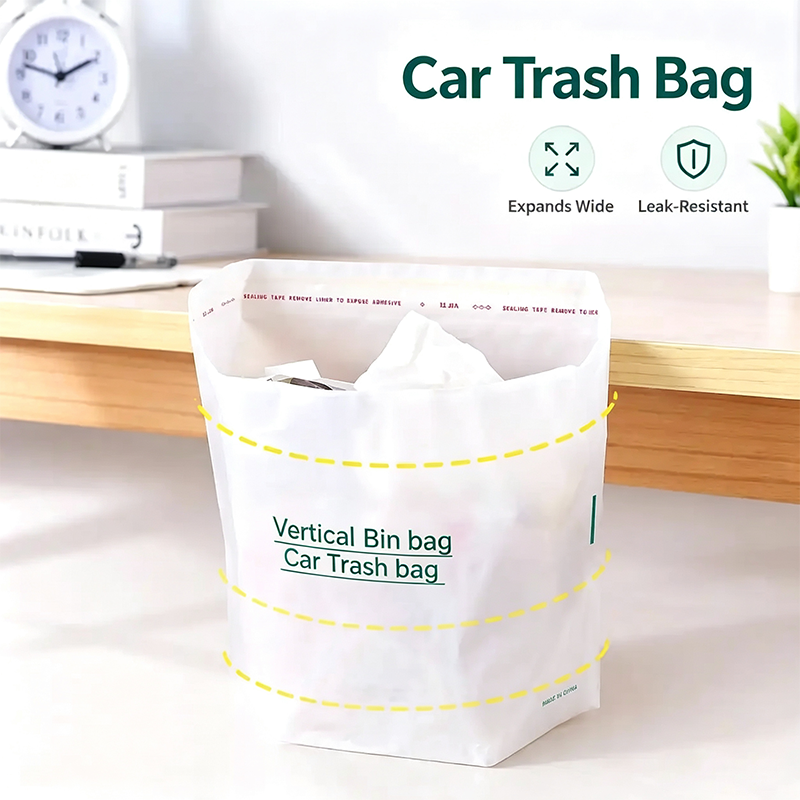 20 Counts Car Trash Bag, Self-Adhesive Vertical Disposable Cleaning Bag 🗑️
