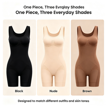 Tummy Control Butt Lifter Faja Bodysuit, Back Support Scrunch Back Open Design🧘