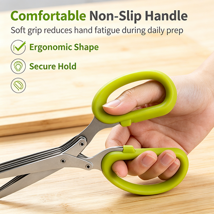 Onion Scissors Multi‑Layer Ergonomic Plastic Shredded Paper Scissors Kitchen Tools ✂️