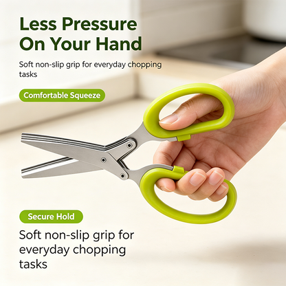 Onion Scissors Multi‑Layer Ergonomic Plastic Shredded Paper Scissors Kitchen Tools ✂️