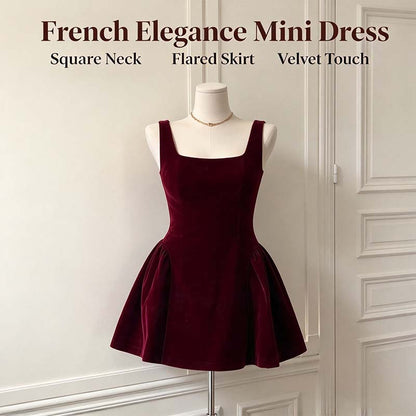 French Elegance Women's Short Fit Elegant Chic Dress, Elegant Dresses 👗