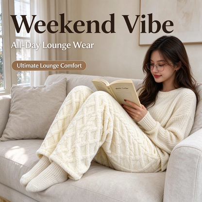 Winter Women's Lamb Fleece Long Pants - Ultra-Plush Lined All-Day Warmth Tech 👖