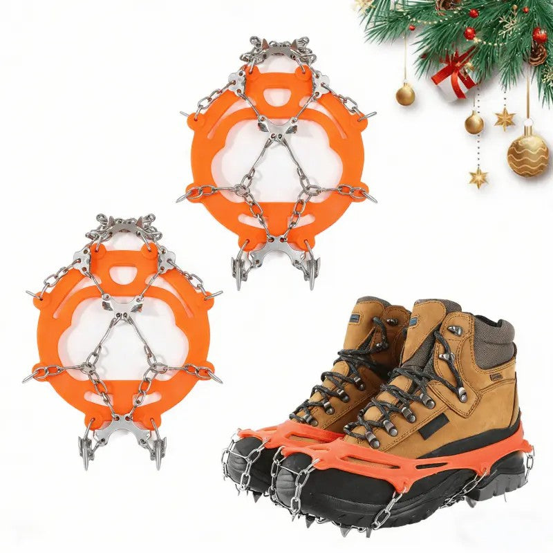 Ice Cleats for Shoes and Boots, Lightweight Crampons Anti-Slip Traction Snow Grips ⛸️