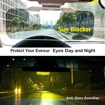 Adjustable Car Anti-Glare Sun Visor, Dual Color Day Night Driving Shield 🚗