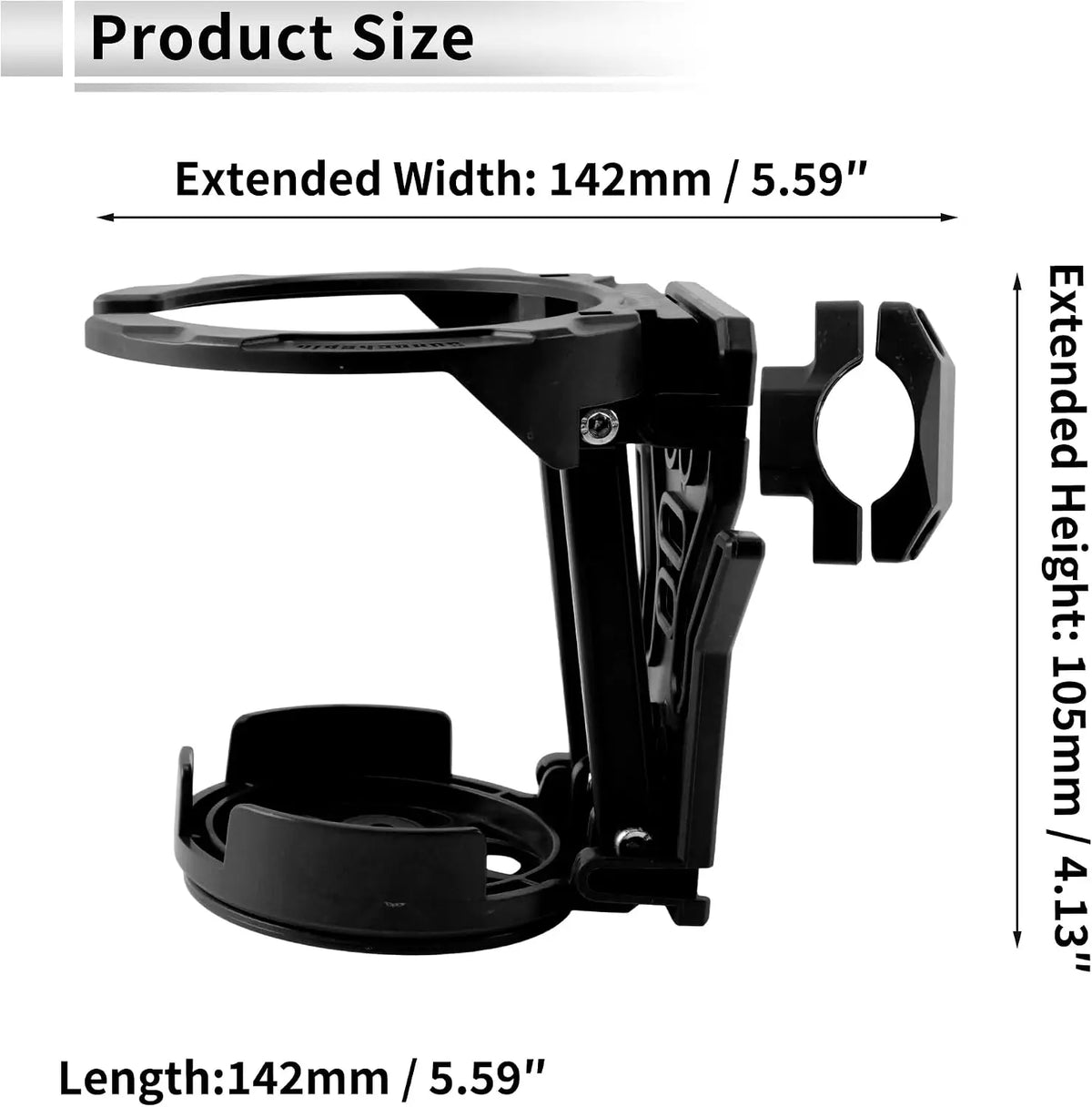 Bike Water Holder, Rotating Bottle Cage, Foldable Cup Mount Adjustable Folding Design 🚲