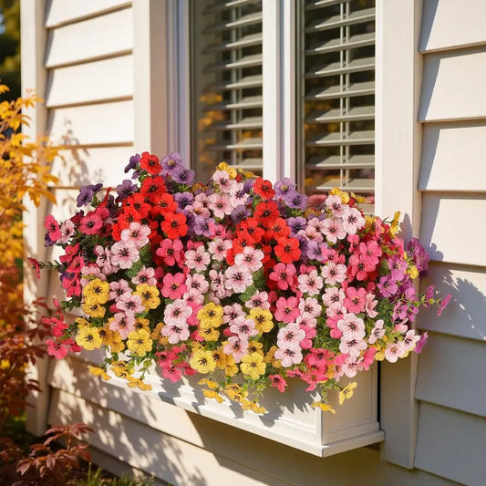 UV Resistant Colorful Fake Flower, Decorative Bouquet for Home Garden Party Wedding Decor🌼