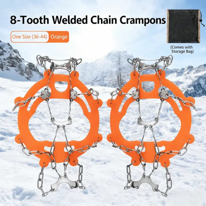 Ice Cleats for Shoes and Boots, Lightweight Crampons Anti-Slip Traction Snow Grips ⛸️