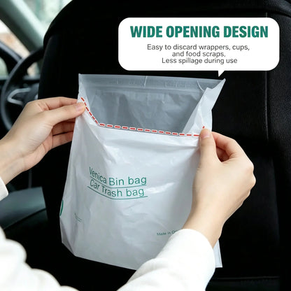 20 Counts Car Trash Bag, Self-Adhesive Vertical Disposable Cleaning Bag 🗑️