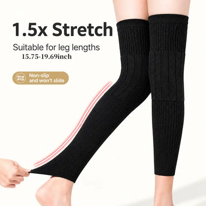 Long knee Pads for Men and Women, Featuring Thick Wool Lining for Leg Protection 🦵