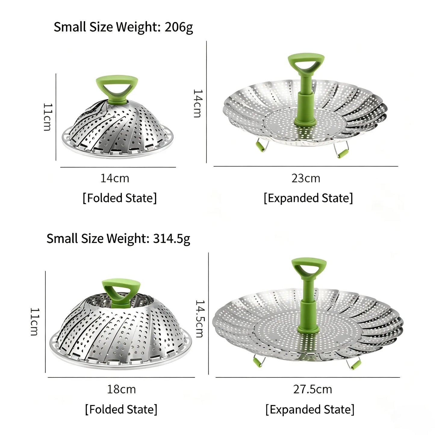 Vegetable Steamer Basket for Cooking Food, Stainless Steel Veggie Steam Basket for Pot 🥦