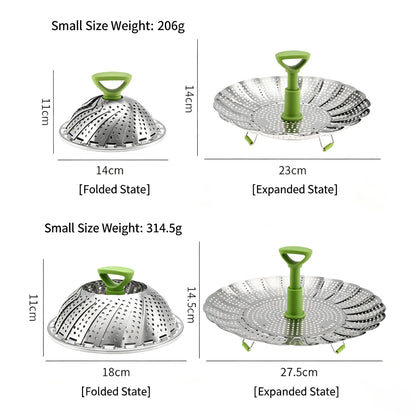 Vegetable Steamer Basket for Cooking Food, Stainless Steel Veggie Steam Basket for Pot 🥦