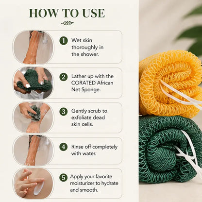 Authentic African Exfoliating Net Bath Sponge🧼