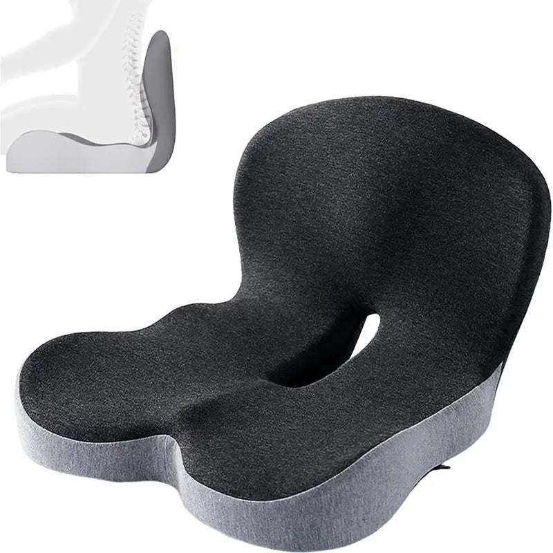 Non-Slip Memory Foam Ergonomic Seat Cushion, Skin-Friendly Breathable Mesh Cover🪑