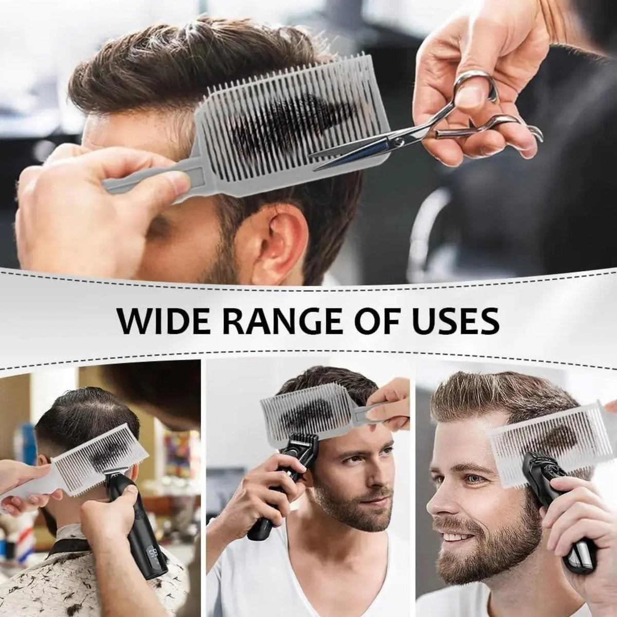 Unisex 4-Piece Hair Cutting Guide Kit - Professional Barber Haircare Equipment ✂️