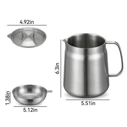 304 Stainless Steel Deep Fryer Pot Set 🍳