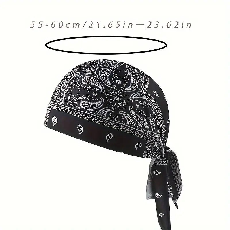 Printed Cooling Head Scarf Cap – Pirate Style