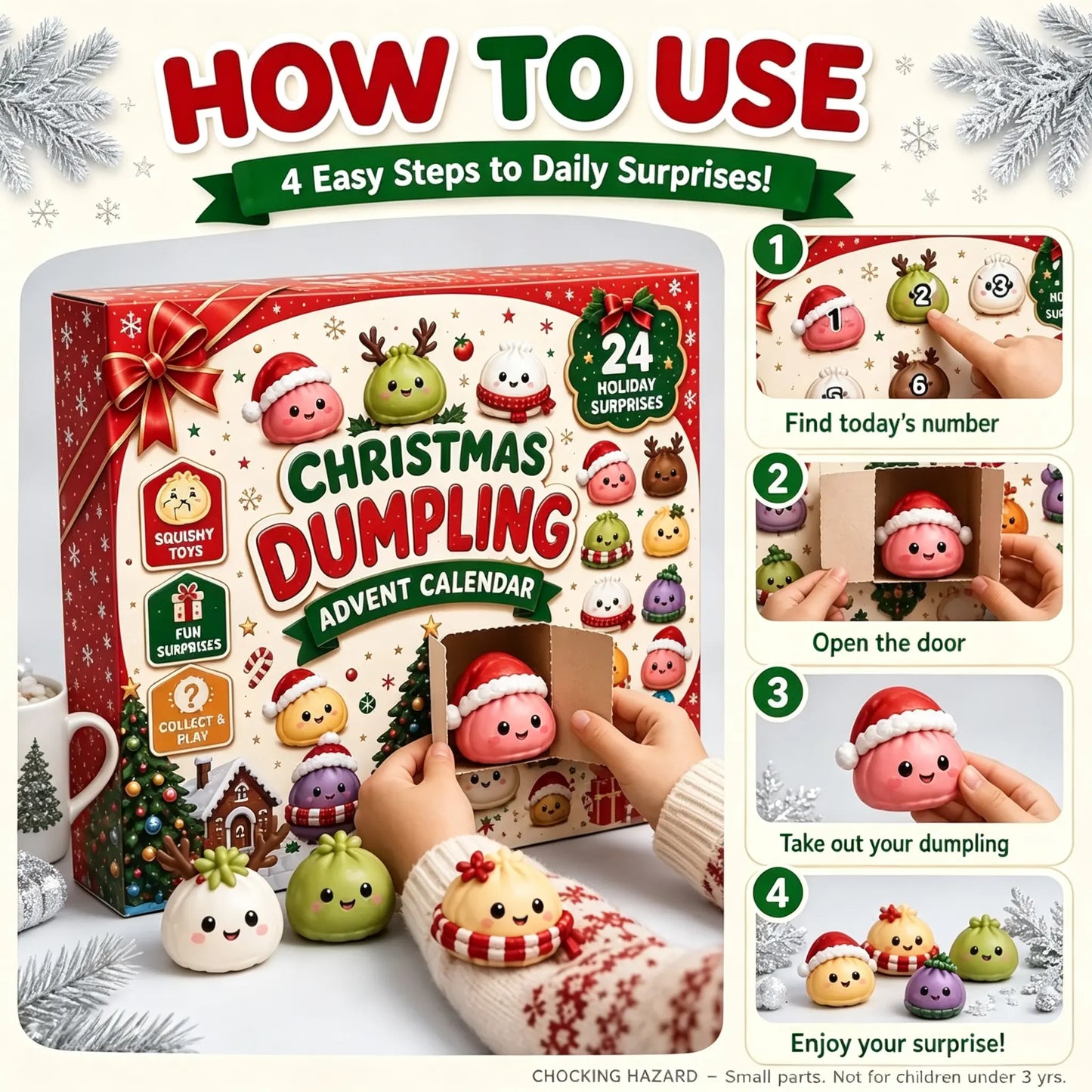 Christmas Squishy Advent Calendar 2026 Countdown Calendar 🎄