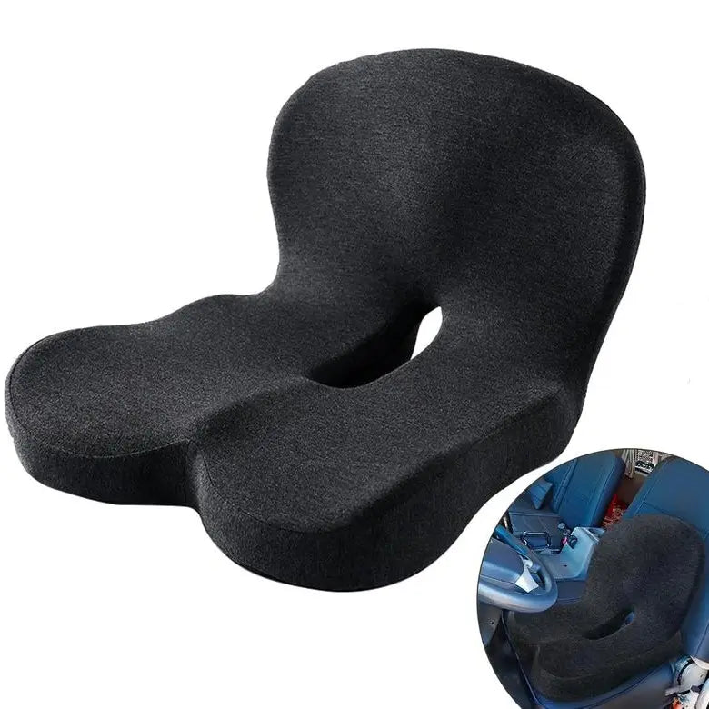 Non-Slip Memory Foam Ergonomic Seat Cushion, Skin-Friendly Breathable Mesh Cover🪑