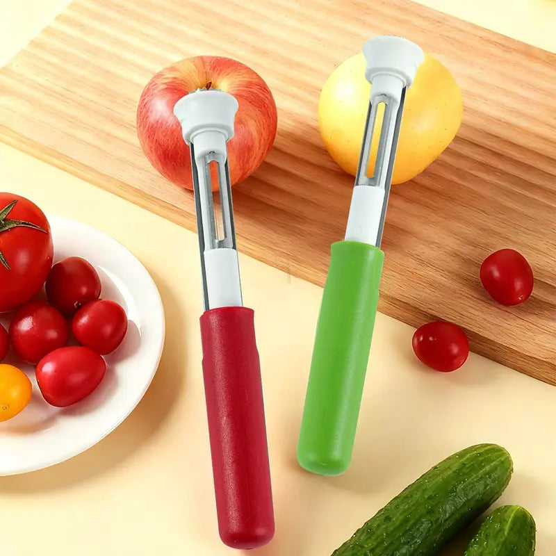 2 in 1 Apple Corer and Peeler, Apple Core Removal Tool, Stainless Steel Fruit Corer🍎