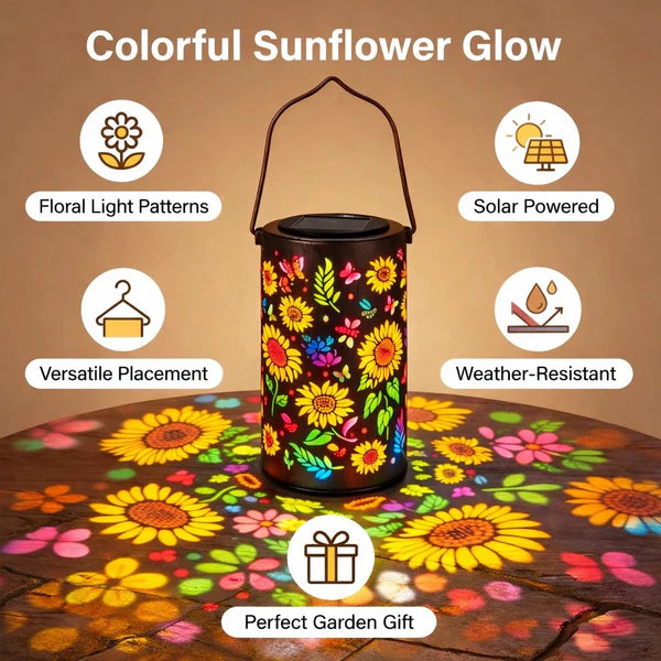 Solar Powered Sunflower Lantern, Colorful Glow Garden Decor🌻
