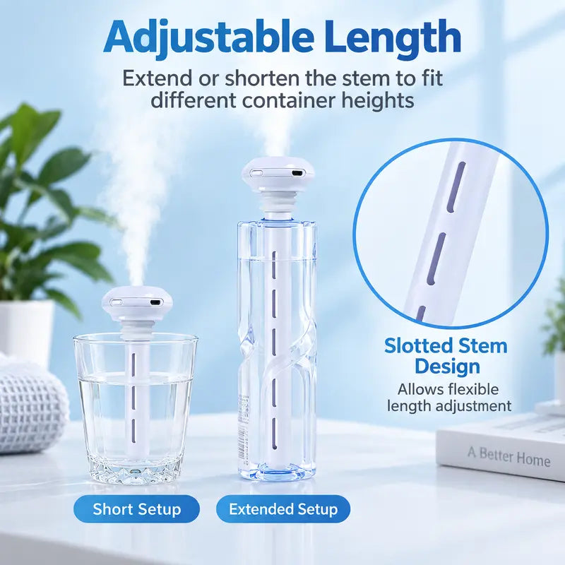 Mini USB Cool Mist Portable Donut Humidifier, Unlimited Water Tank Small Desktop Mist Maker 💧