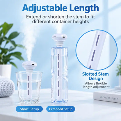 Mini USB Cool Mist Portable Donut Humidifier, Unlimited Water Tank Small Desktop Mist Maker 💧