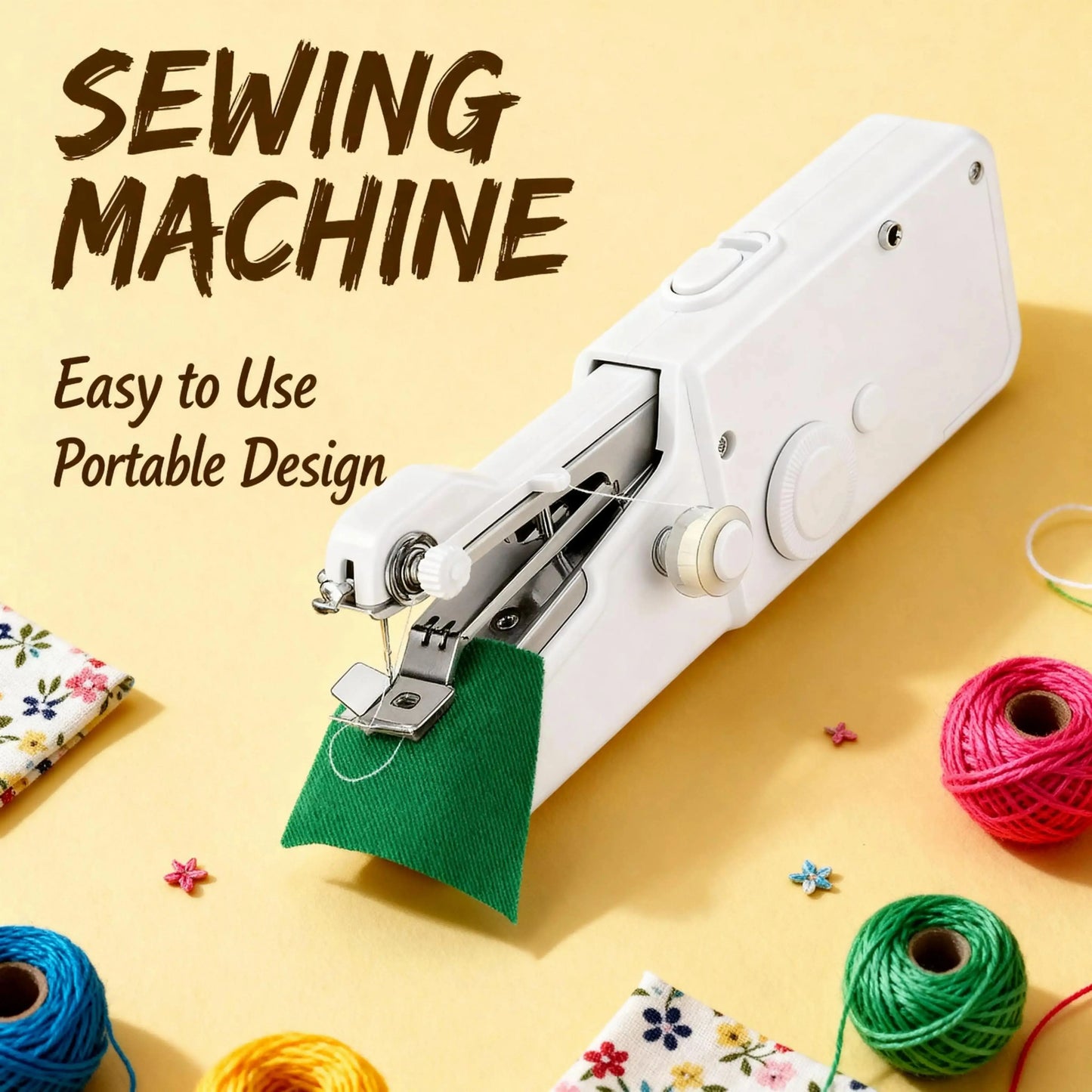 Portable Miniature Handheld Sewing Machine- Beginner-Simple Operation 🧵