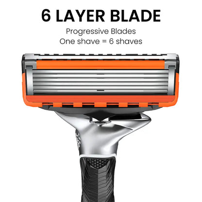 Premium Stainless Steel Blades Included, Plus Complimentary Ergonomic Handle 🪒