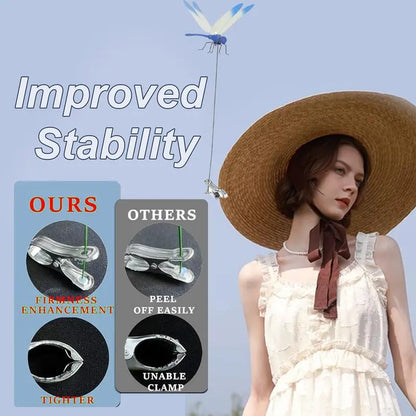 Outdoor Fake Dragonfly Rod Clip