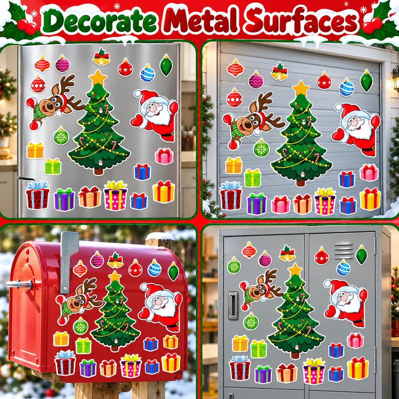Christmas Refrigerator Magnets, Christmas Tree Magnets for Fridge Stickers Decoration 🎄