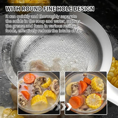 Stainless Steel Fine Mesh Skimmer Spoons, Multi-Size Hot Pot Fat Skimmers 🍲