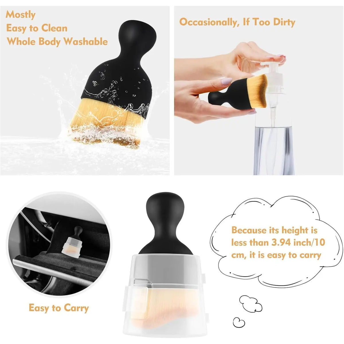 Car Air Conditioner Outlet Dashboard Cleaning Brush Auto Interior Dust Brush🧹