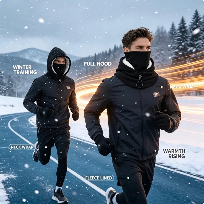 Integrated Flannel Warm Face Mask and Hat, Windproof and Warm 🧣