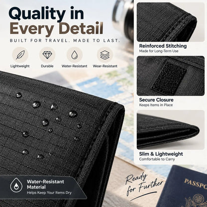 Anti‑Theft Passport Pouch, Multifunctional Phone and ID Waist Pouch🎒