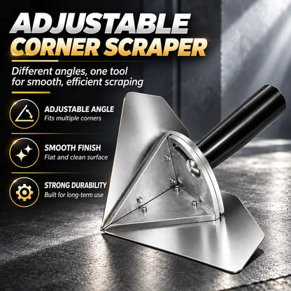 Interior Corner Finishing Trowel Stainless Steel, Silver Shaped Finishing Tool 🛠️