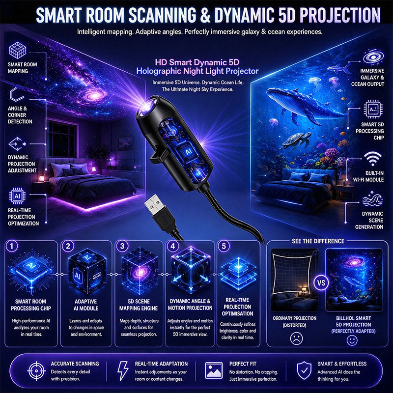 Plug-and-Play HD Star Projector✨