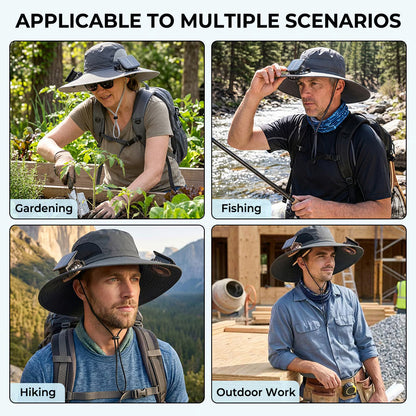 2026 Ultralight Solar Fan Sun Hat | Father's Day Gift
