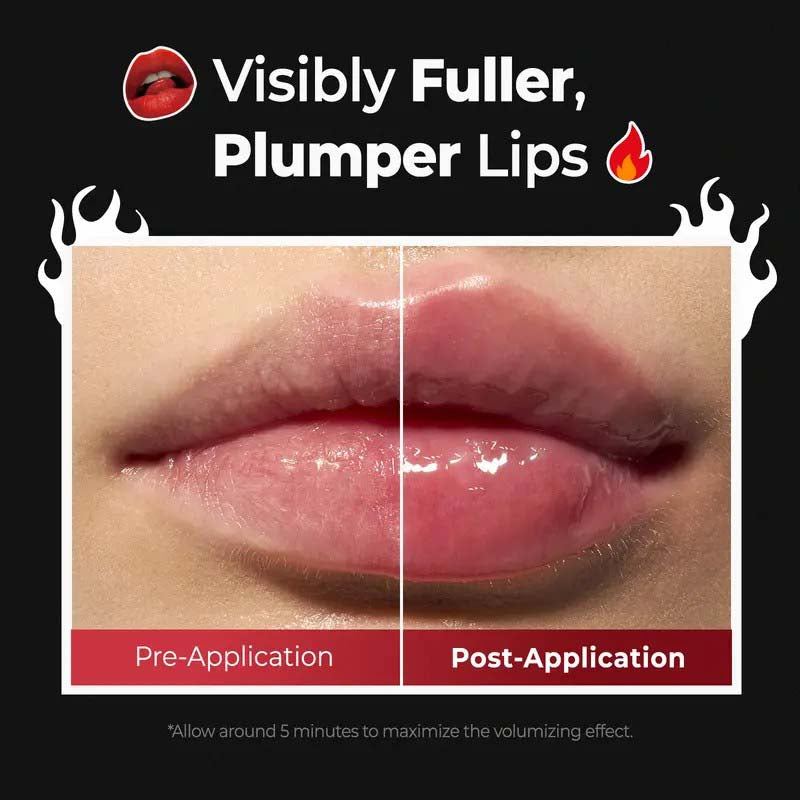 Lip Plumper Gloss, Fuller Lips High-Shine Treatment
