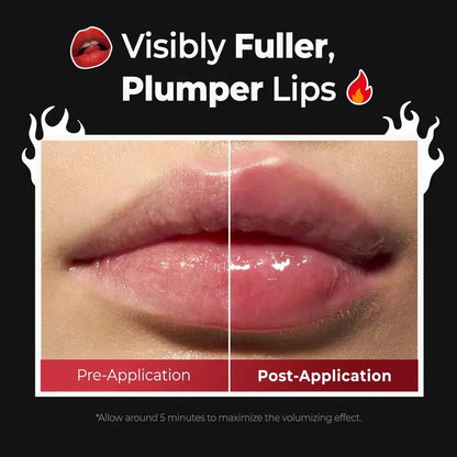 Spicy Lip Plumper Gloss, Fuller Lips High-Shine Treatment🌶️