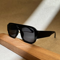 Black Frame with Grey Lenses