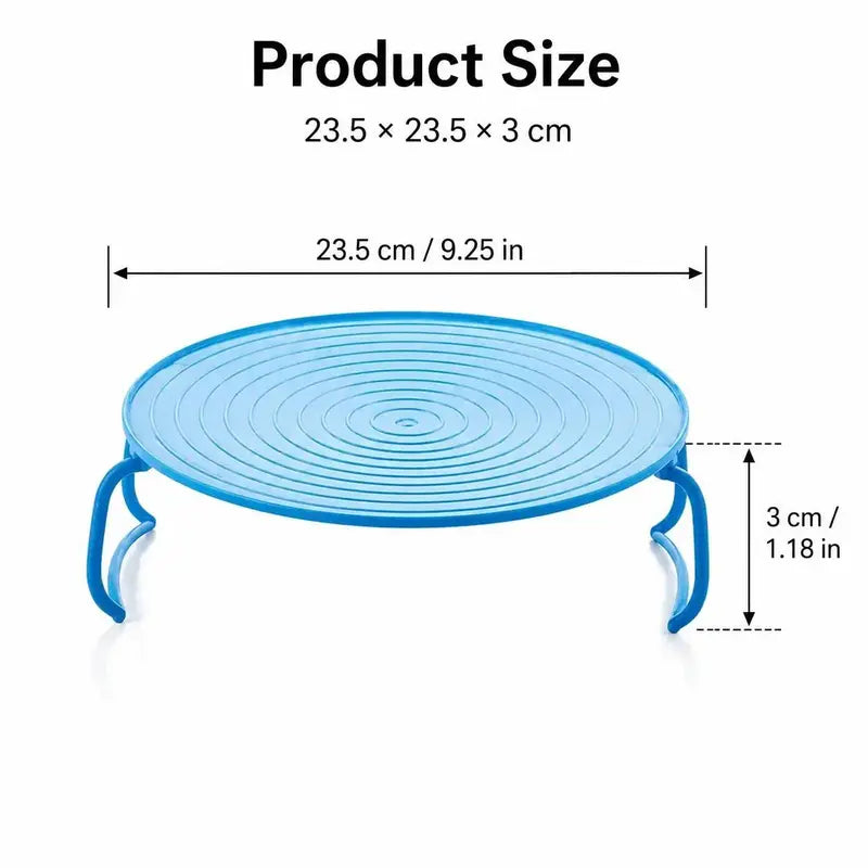 Microwave Multipurpose 4 in 1 Tray Stand Rack Splatter Guard Carry Tray Stacking Shelf 🥣