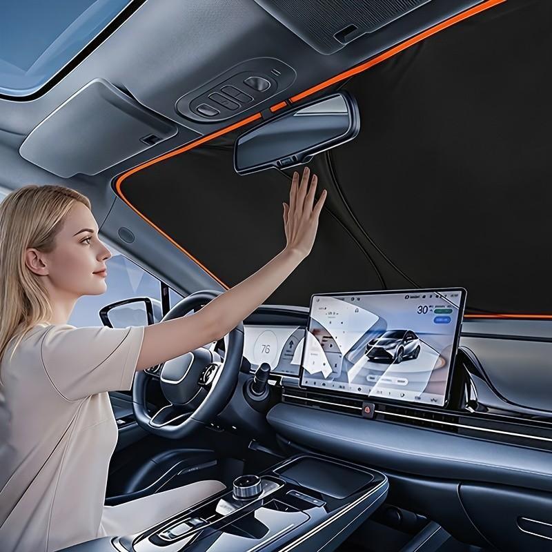2026 New Portable Heat-Insulating Vehicle Sunshade, Upgraded Thickened Front Window Sun Shade☀️