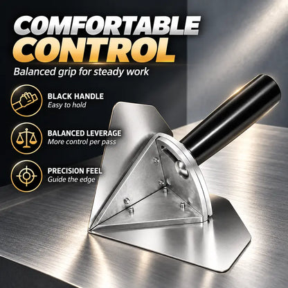Interior Corner Finishing Trowel Stainless Steel, Silver Shaped Finishing Tool 🛠️