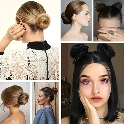 Synthetic Messy Bun Hair Piece for Women, Curly Updo Scrunchie Extension for Instant Volume and a High Crown💇‍♀️