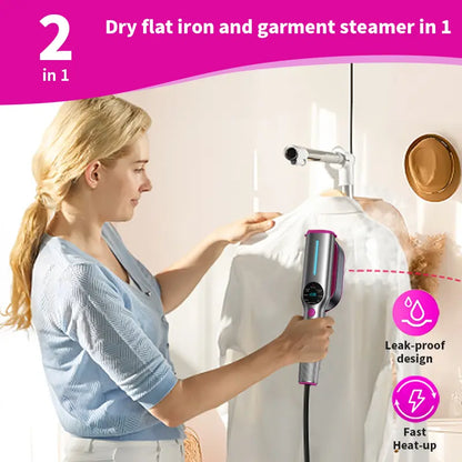 Portable Travel Garment Steamer for Clothes, Portable Clothing Steamer Iron, 7 Modes with LED Display ✨
