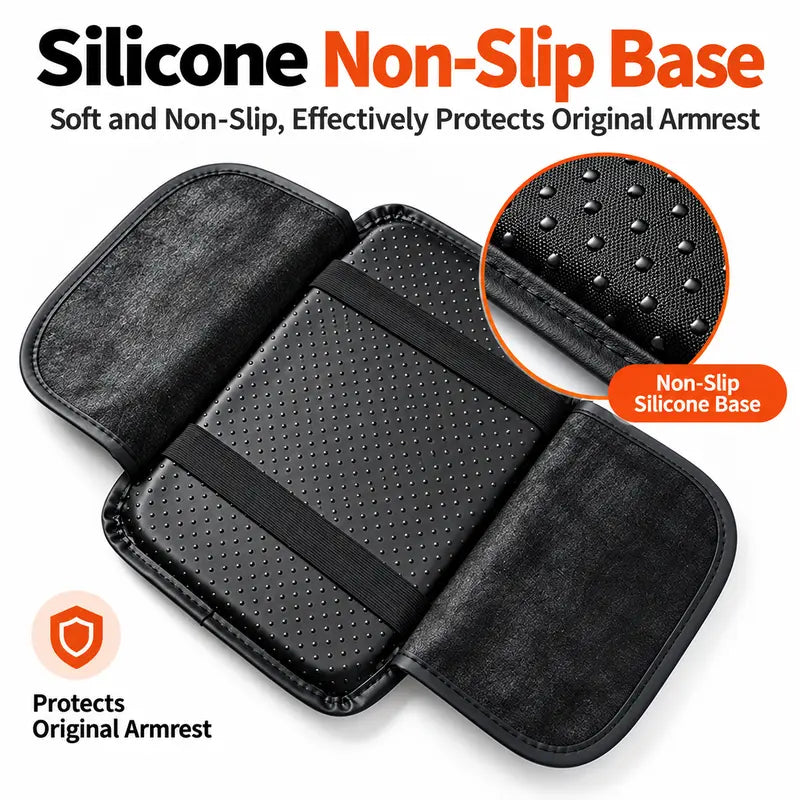 Multifunctional Car Armrest Box Cushion with Built-in Storage Bag 🚗